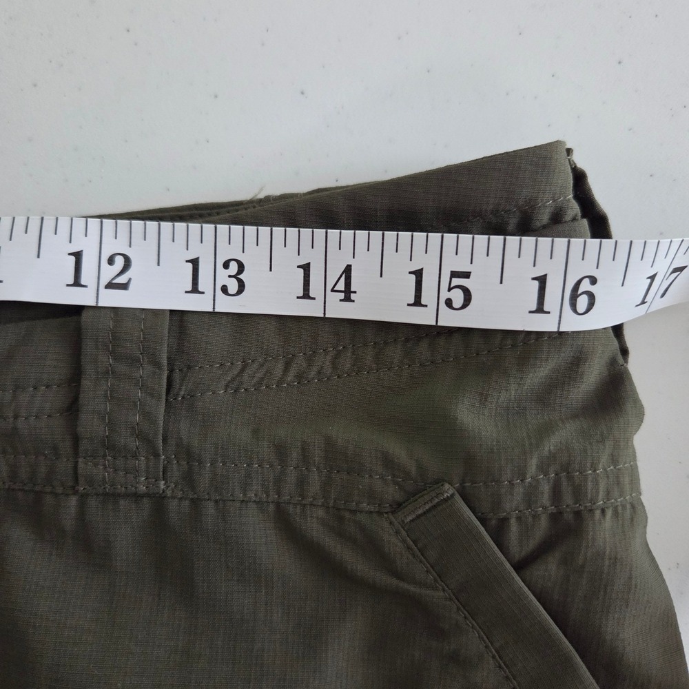 The North Face Womens Olive Green Ripstop Hiking Cargo Pants Straight Leg Sz 8 - Picture 5 of 14